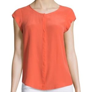 Women’s NWT Joie Sz S ‘Iva’ Silk Blouse in Coral